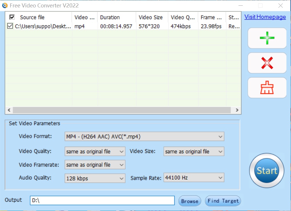 DVDVideoMedia Free Video Converter - Screenshot #3