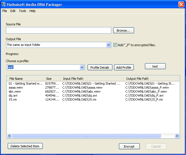 Haihaisoft Media DRM Packager - Screenshot #1