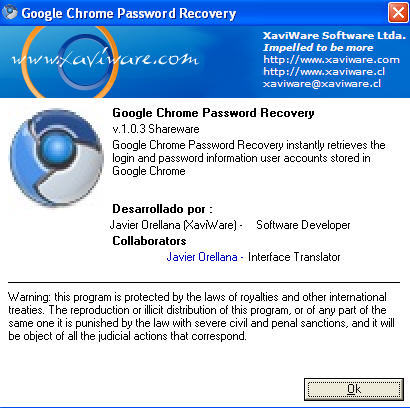 google chrome saved passwords recovery