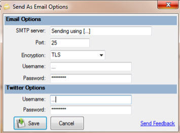 Send As Email Plugin for Windows Live Writer - Screenshot #1