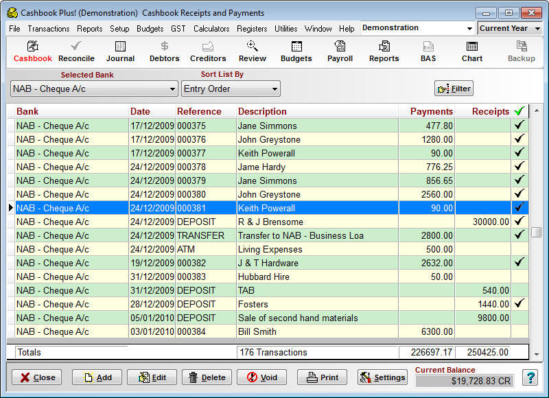 Cashbook Plus! Small Business latest version - Get best Windows software
