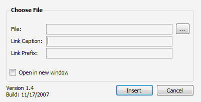 Insert File Plugin for Windows Live Writer - Screenshot #3