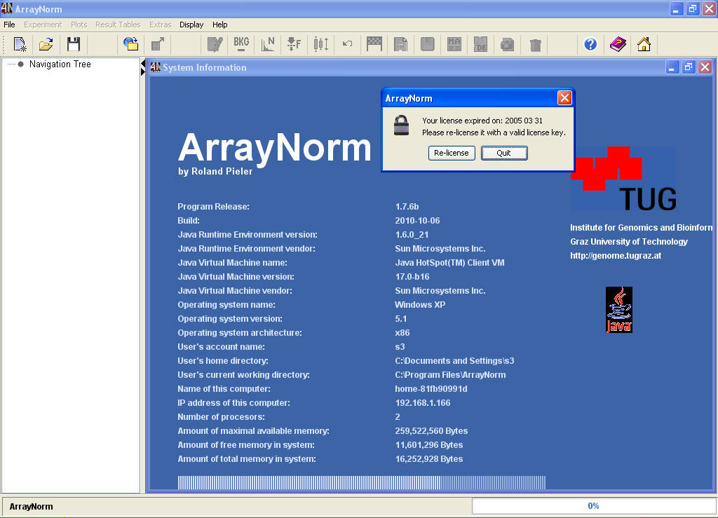 ArrayNorm - Screenshot #1