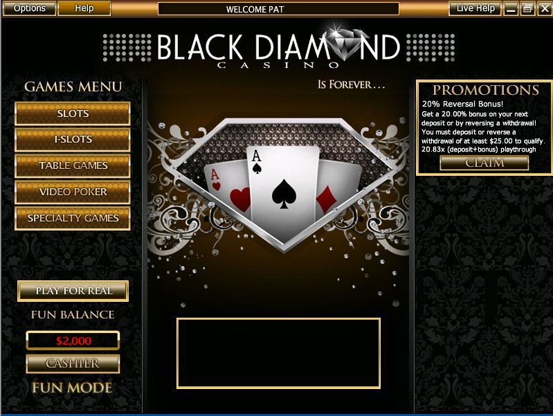 black diamond casino free slots
