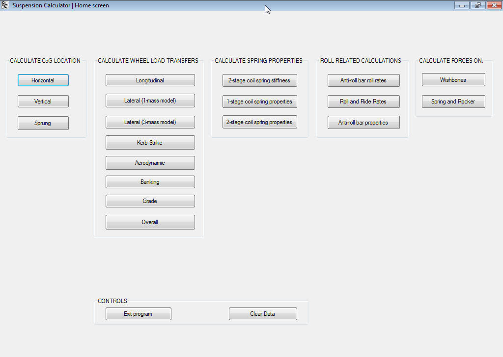 Suspension Calculator download for free SoftDeluxe
