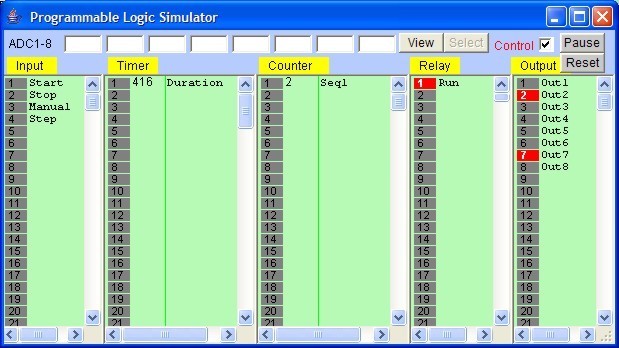 Ladder Logic Simulator - Screenshot #1