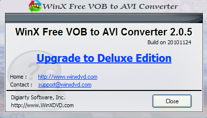 WinX Free VOB to AVI Converter - Screenshot #7