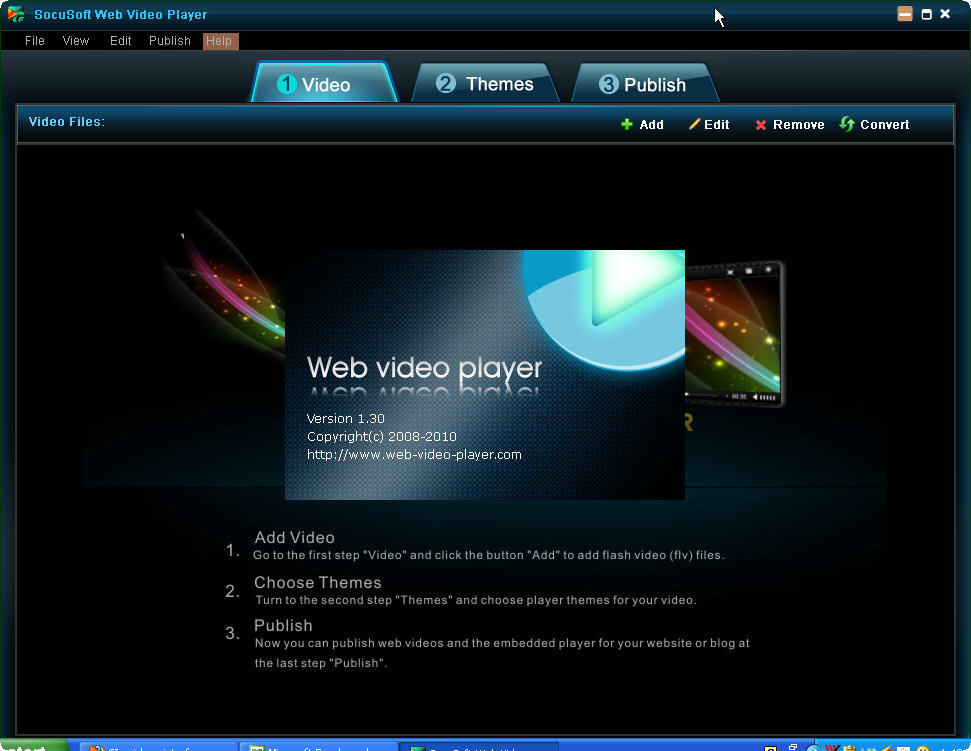 SocuSoft Web Video Player - Screenshot #1