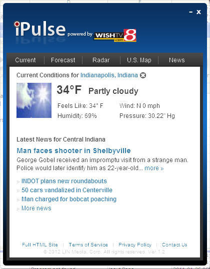 iPulse Desktop Widget powered by WISHTV.com - Screenshot #1