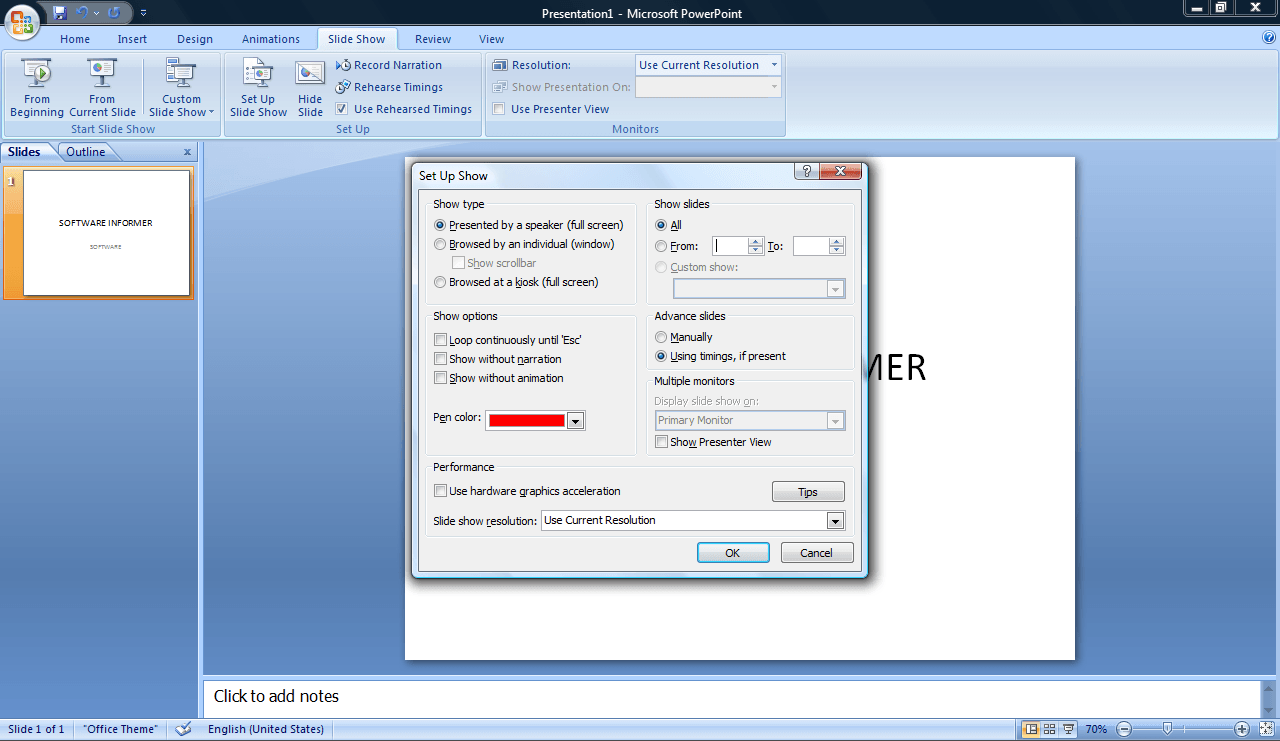 Microsoft Office PowerPoint - Screenshot #9