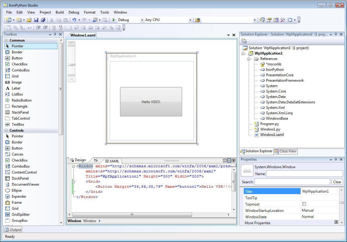 Python forms. IRONPYTHON. IRONPYTHON 2.7. IRONPYTHON Studio. WPF IRONPYTHON.