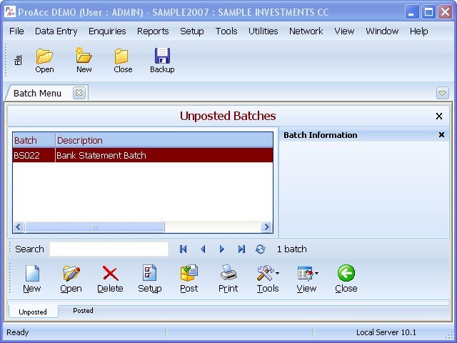 ProAcc - Screenshot #1