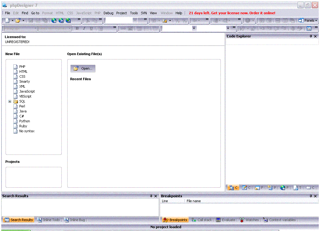 phpDesigner - Screenshot #6