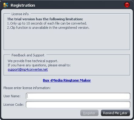 4Media Ringtone Maker - Screenshot #1