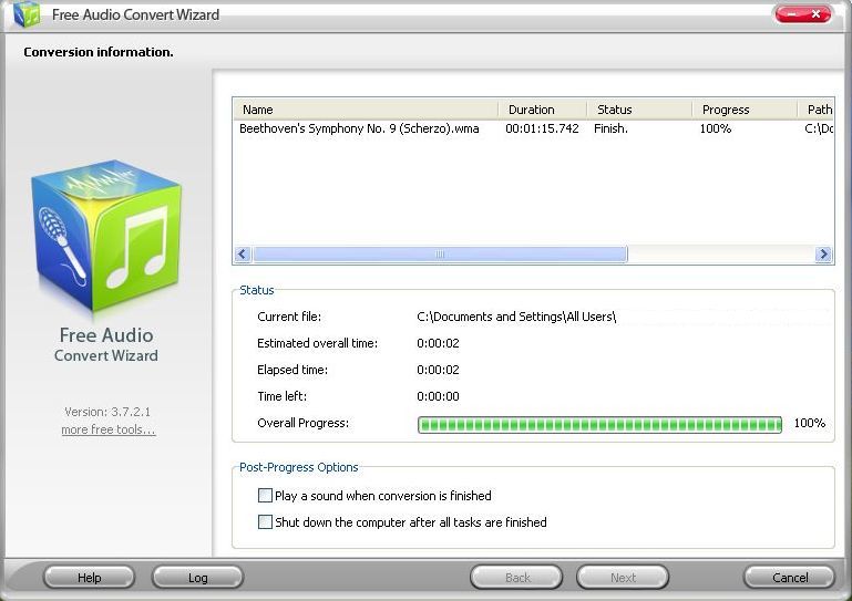 Free Audio Convert Wizard - Screenshot #13