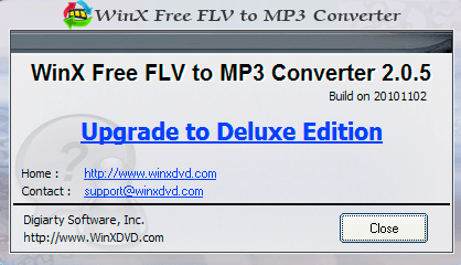 WinX Free FLV to MP3 Converter - Screenshot #6