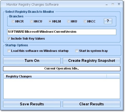 process monitor registry changes