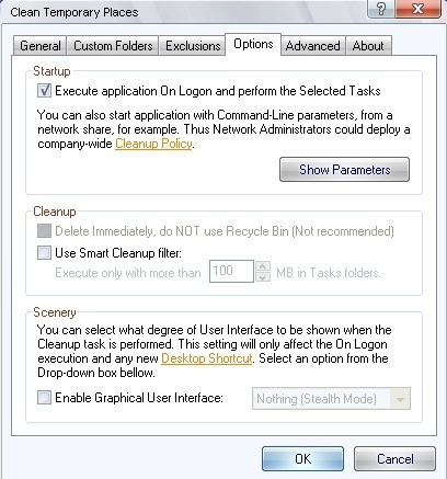 Clean Temporary Places - Screenshot #3