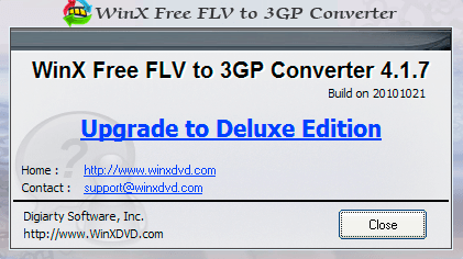 WinX Free FLV to 3GP Converter - Screenshot #6