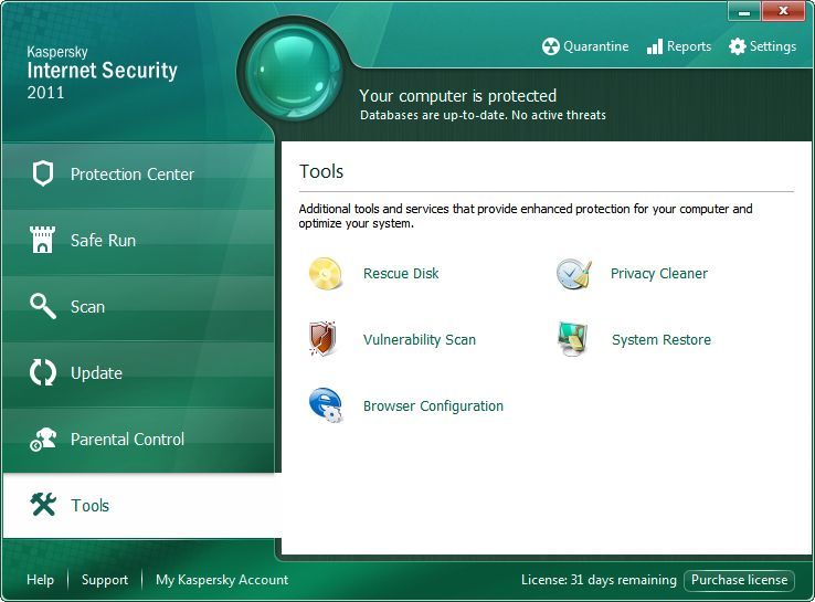 Kaspersky Anti-Virus 2011 - Screenshot #3