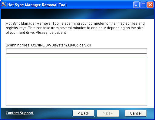 Hot Sync Manager Removal Tool - Screenshot #1