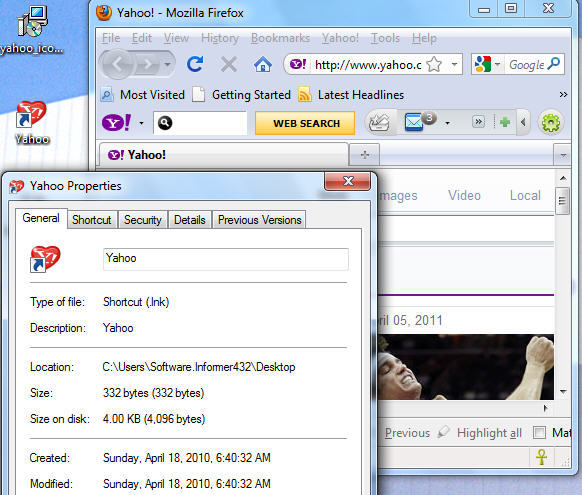 Yahoo Icon Installer - Screenshot #1