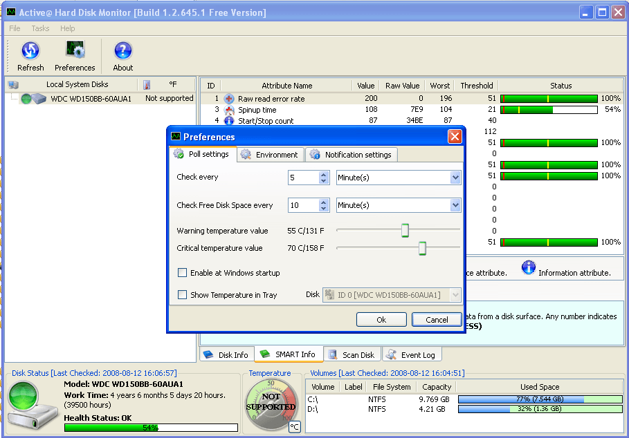 disk health check windows xp