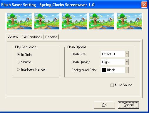 Spring Clock Screensaver - Screenshot #1