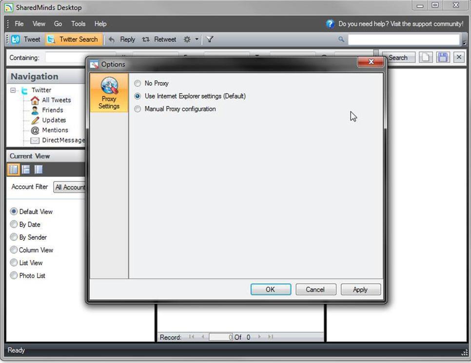 SharedMinds Desktop - Screenshot #1