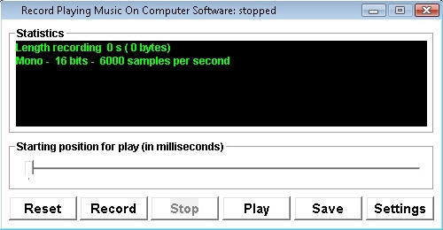 Record Playing Music On Computer Software - Screenshot #1