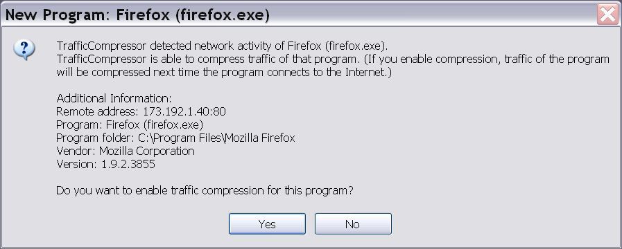 TrafficCompressor - Screenshot #2