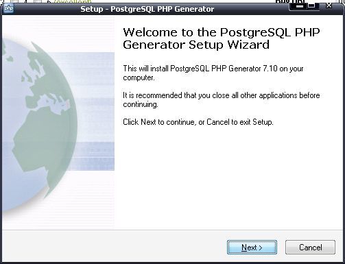 PostgreSQL PHP Generator - Screenshot #9