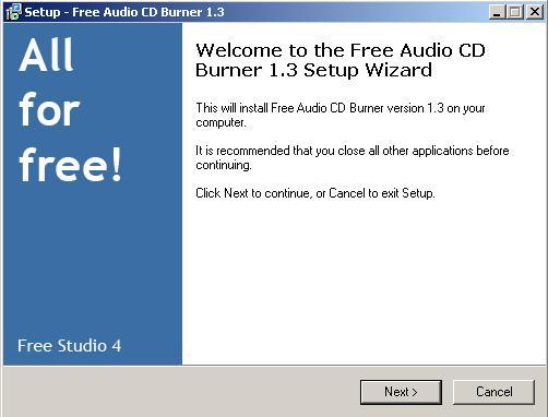 Free Audio CD Burner - Screenshot #5