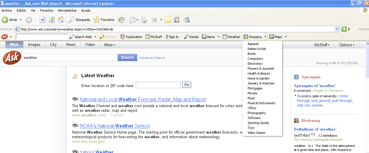 Ask Toolbar - Screenshot #7