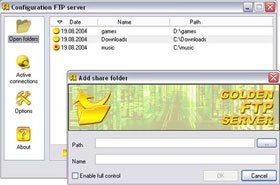 Golden FTP Server - Screenshot #4