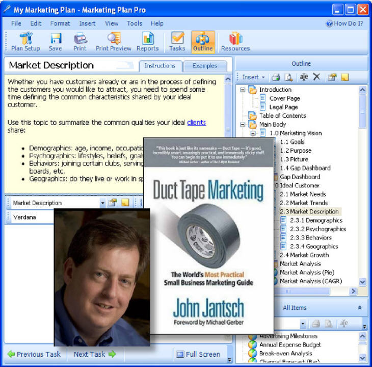 marketing plan pro 2006