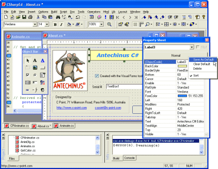 Antechinus C# Editor - Screenshot #1