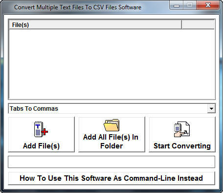Convert Multiple Text Files To CSV Files Software - Screenshot #2