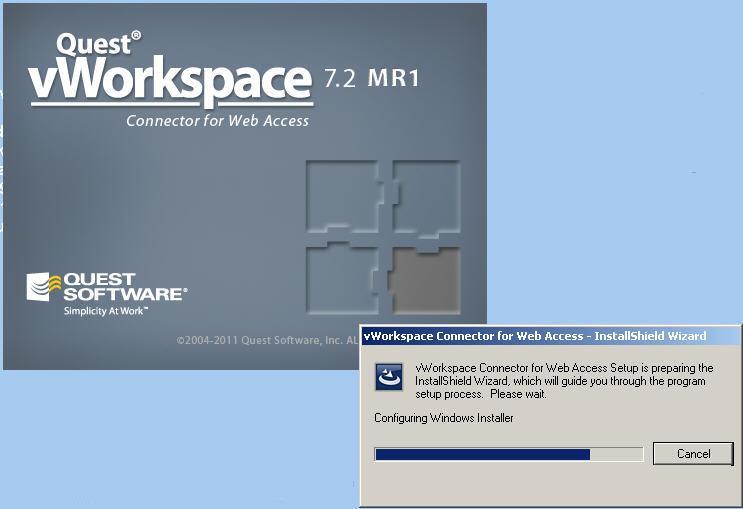 vWorkspace Web Client - Screenshot #1