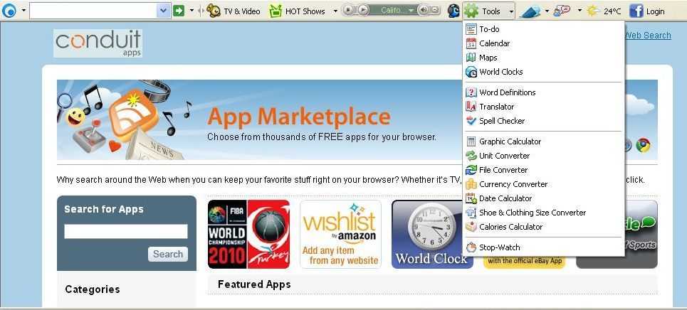 Free TV Bar c3 Toolbar - Screenshot #5