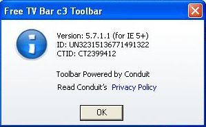Free TV Bar c3 Toolbar - Screenshot #3
