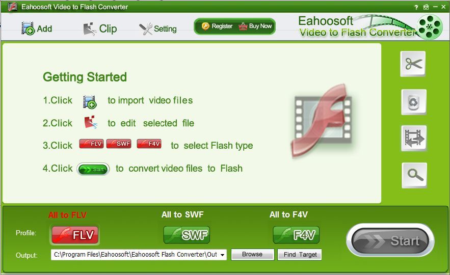 Eahoosoft Video to Flash Converter latest version Get best Windows
