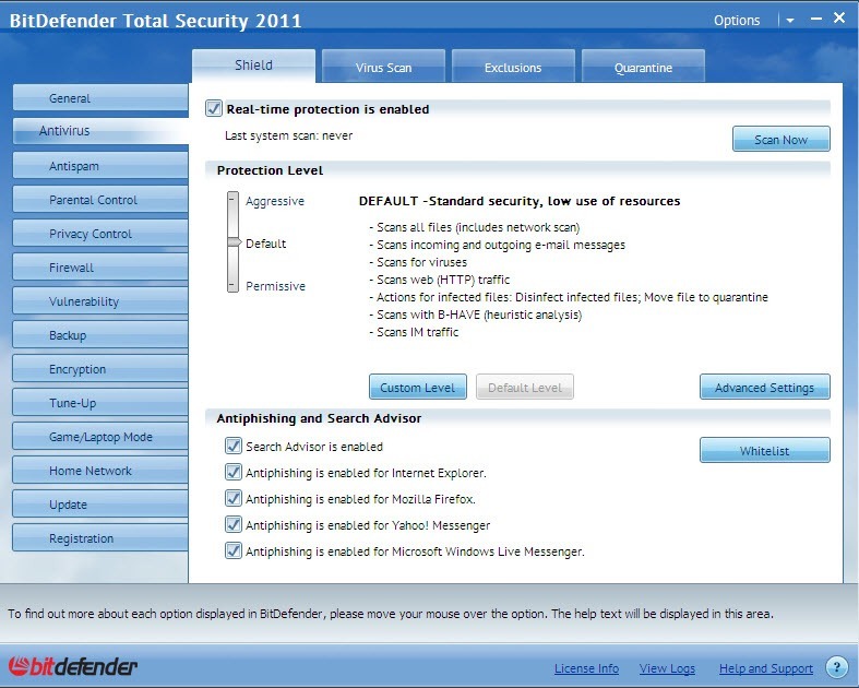 BitDefender Total Security - Screenshot #2