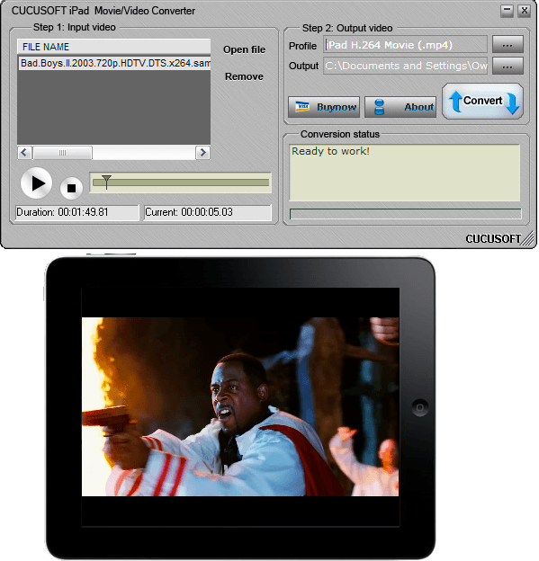 Cucusoft DVD to iPad + iPad Video Converter Suite - Screenshot #5