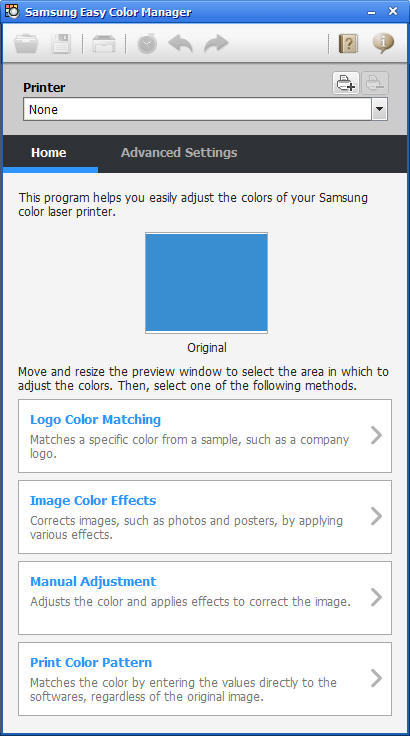 Samsung Easy Color Manager - Screenshot #1