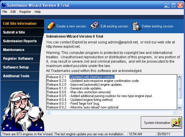 Exploit Submission Wizard latest version - Get best Windows software