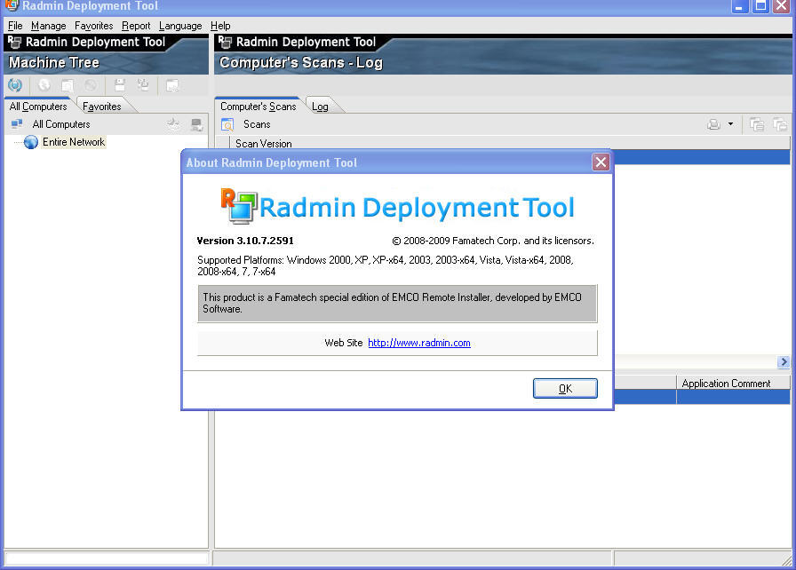 Radmin deployment tool не видит компьютеры в сети