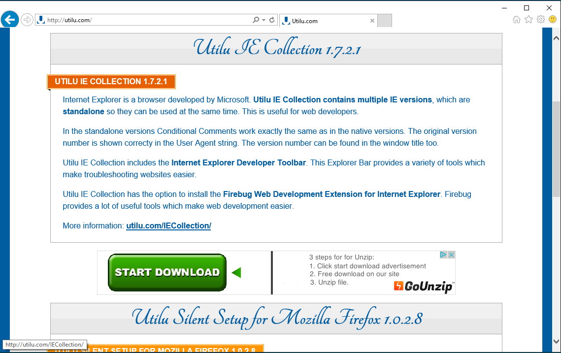 Utilu IE Collection - Screenshot #2