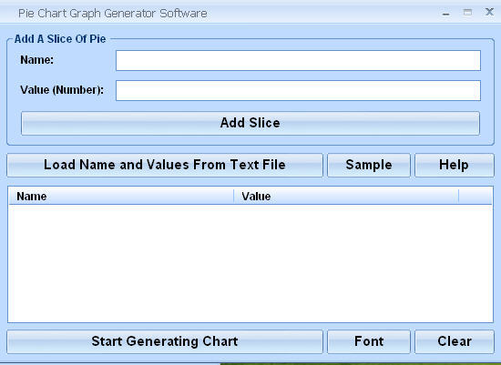 Pie Chart Graph Generator Software - Screenshot #1