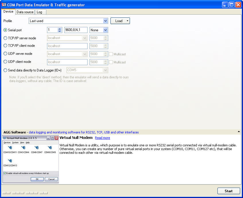 COM Port Data Emulator latest version Get best Windows software